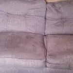 Grey two seater sofa