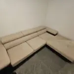 L shape 3 seat sofa bed