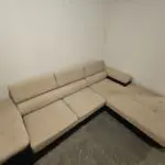 L shape 3 seat sofa bed