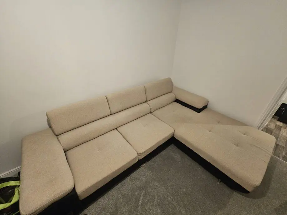 L shape 3 seat sofa bed