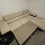 L shape 3 seat sofa bed