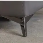 Gorgeous world of leather, elephant grey sofas