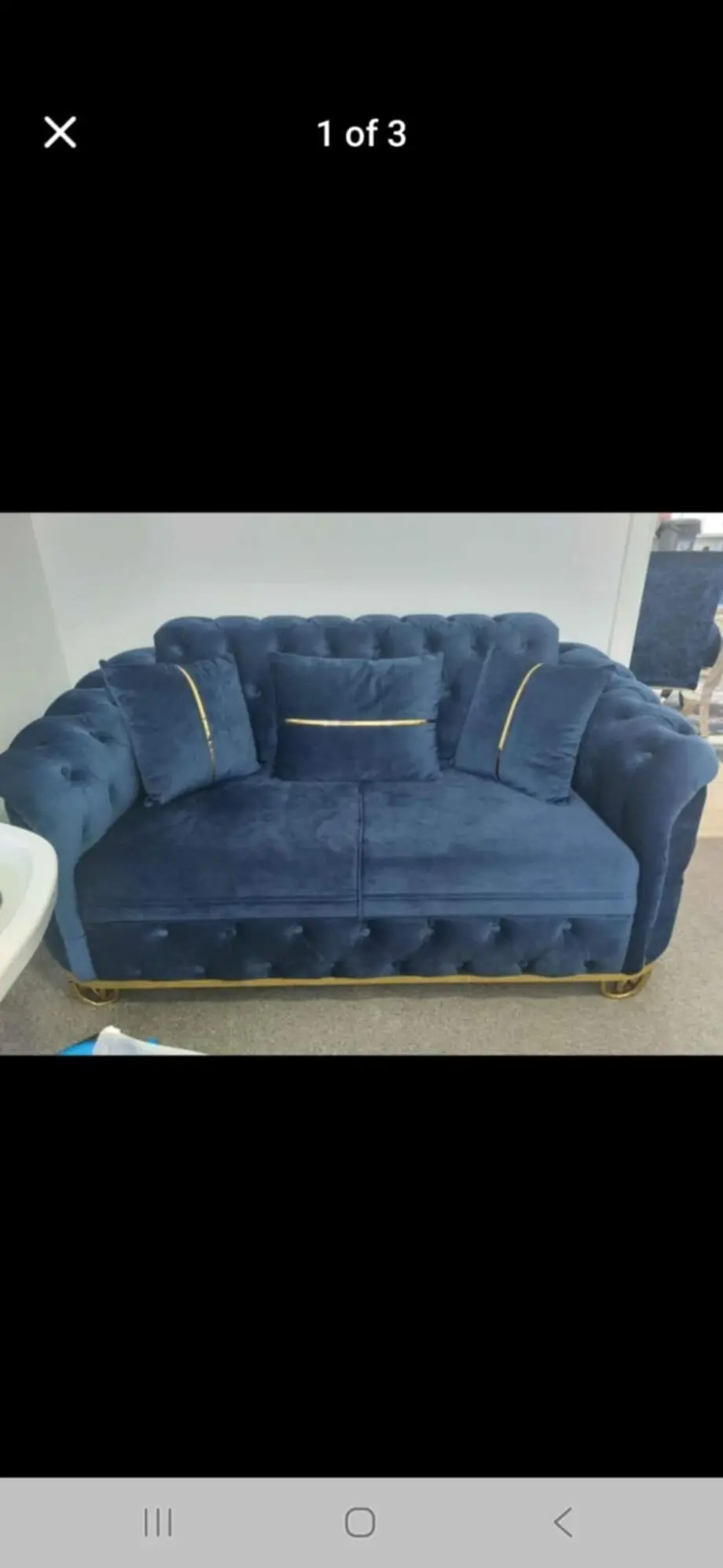 Blue woth gold design