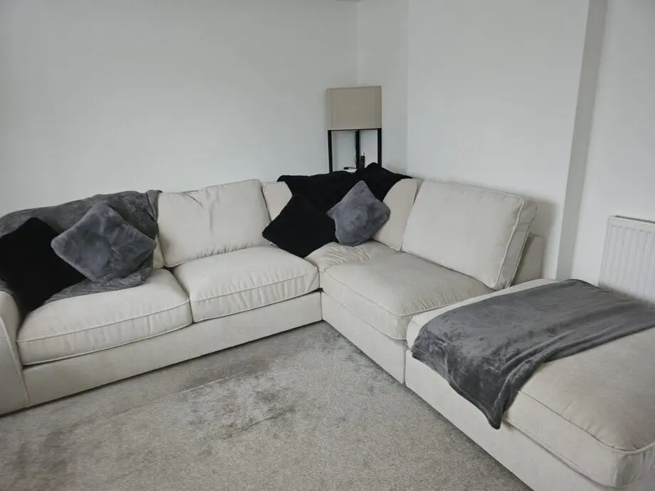Tate Luxe Chenille Right Corner Footstool End Sofa - Second Nature V3