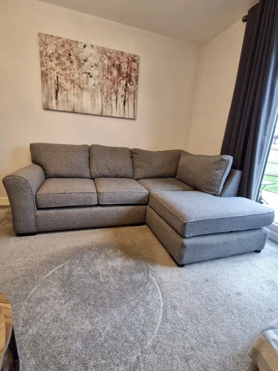 Next, Michagen, Grey, right hand chase, corner sofa.
