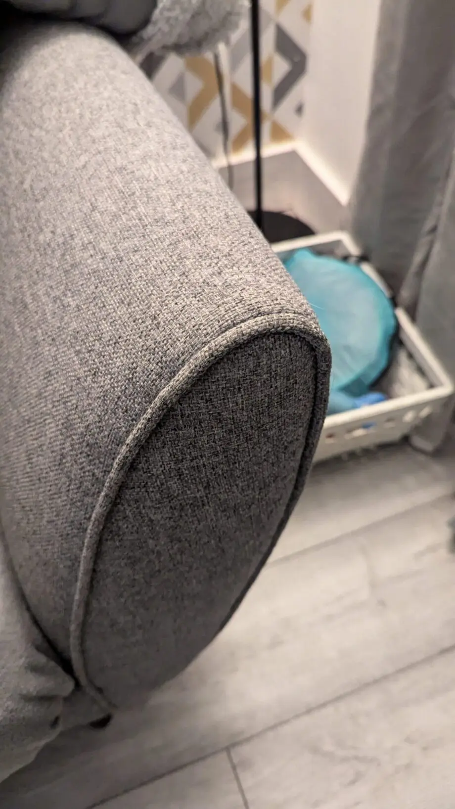 French Connection Grey Corner Sofa