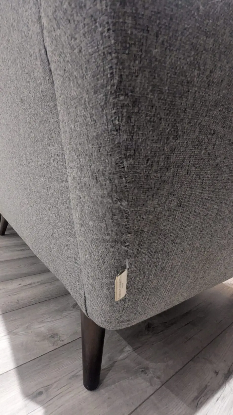 French Connection Grey Corner Sofa