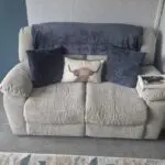 Beige 2 seater electric recliner
