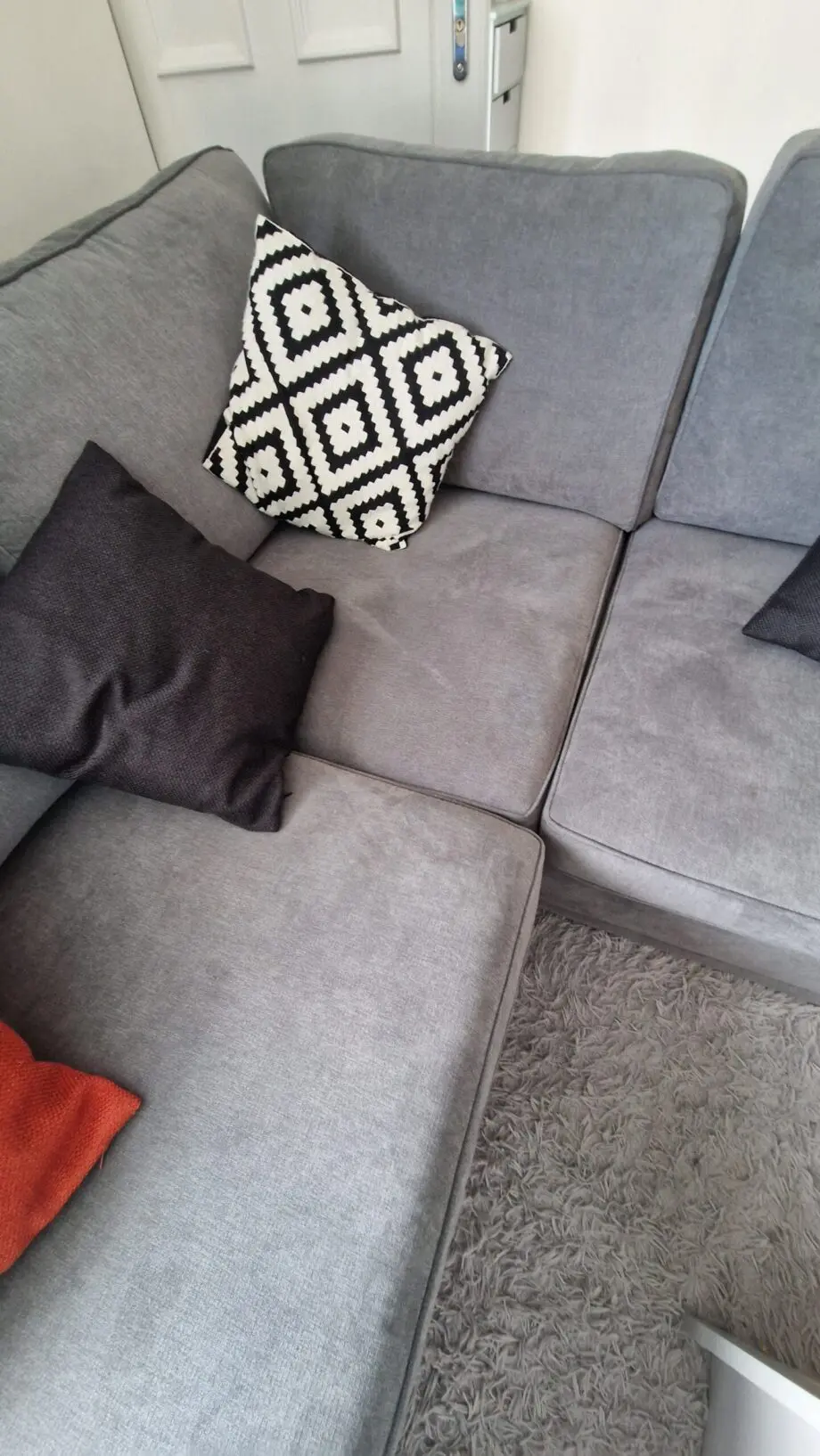 DFS Graphite Orka Right Hand Facing Arm Open End Corner Sofa