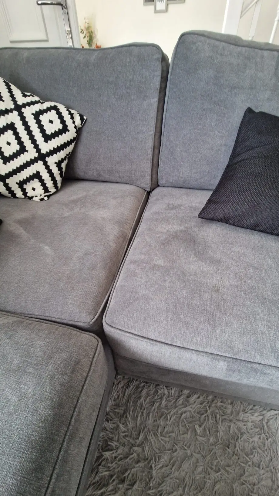 DFS Graphite Orka Right Hand Facing Arm Open End Corner Sofa