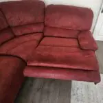 Red corner sofa