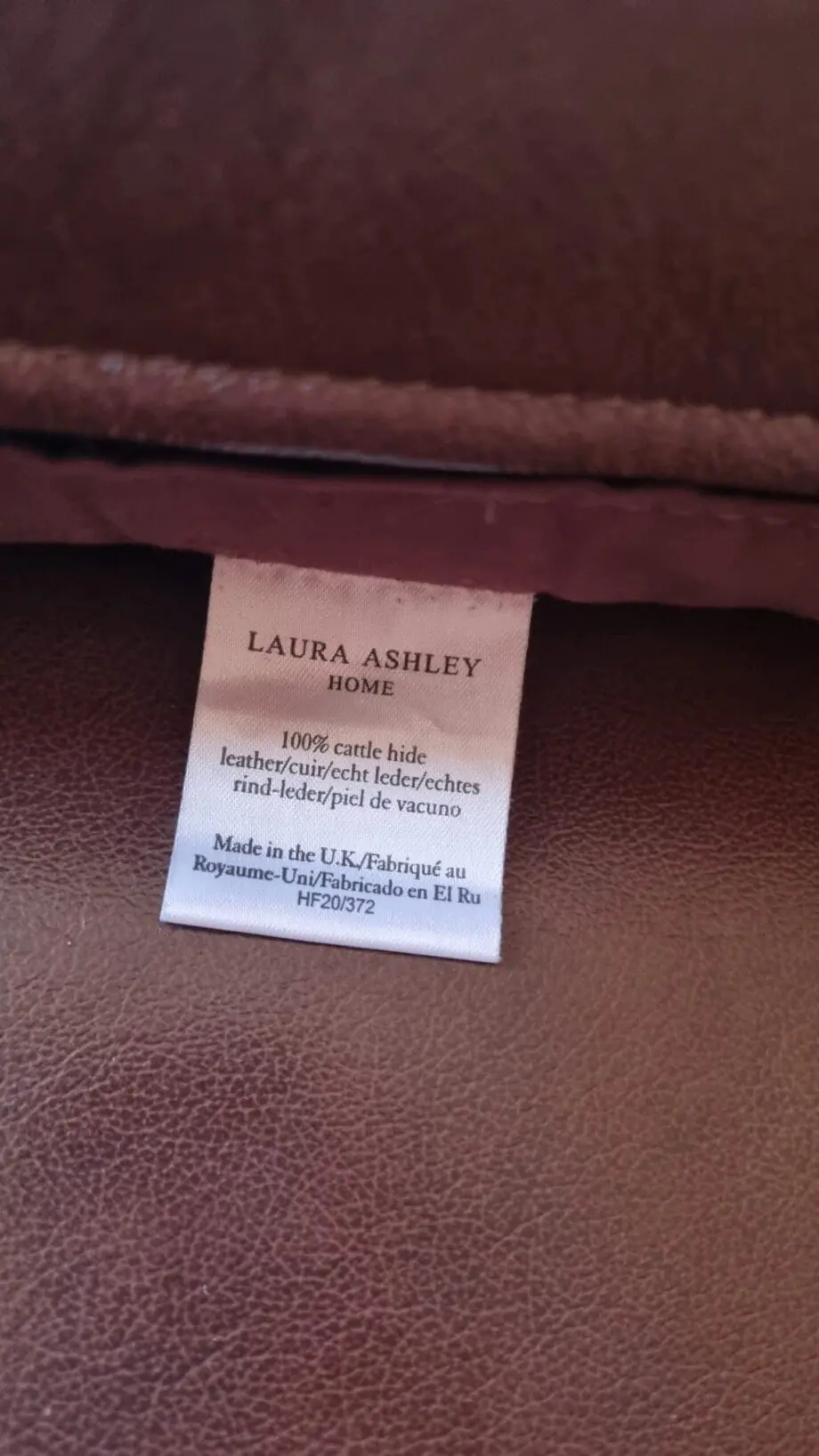 Laura Ashley Brown Sofa