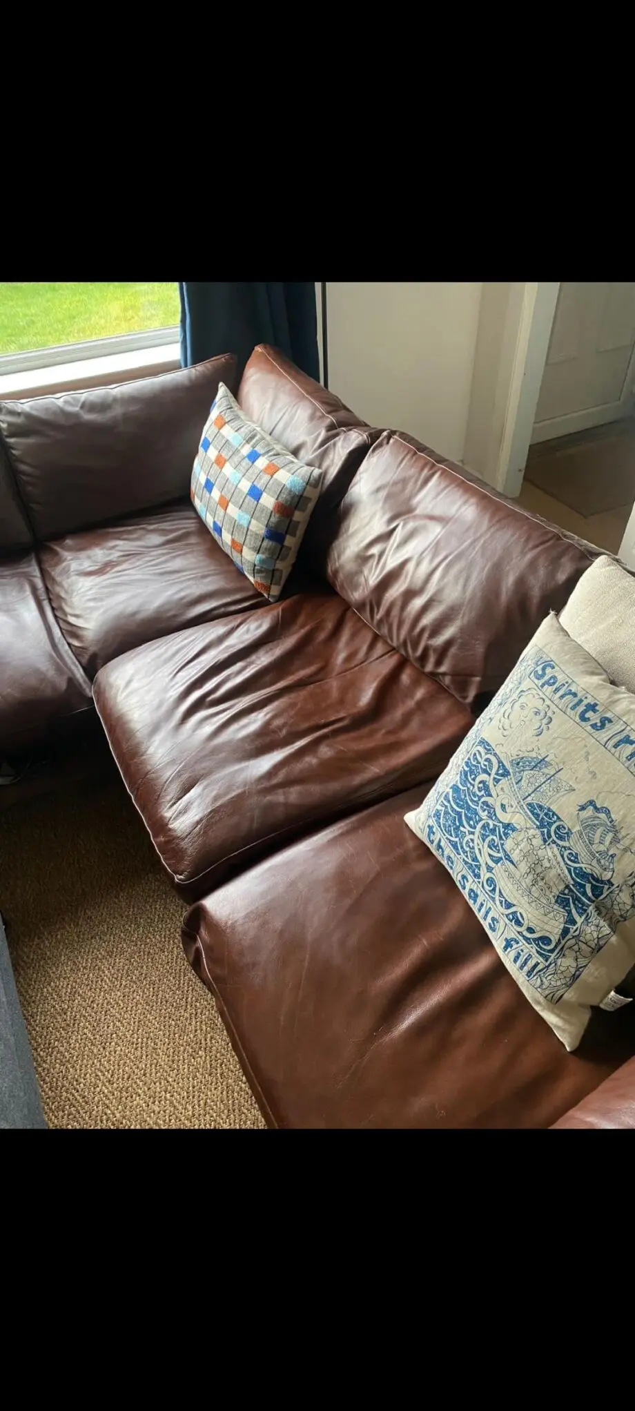 Laura Ashley Brown Sofa