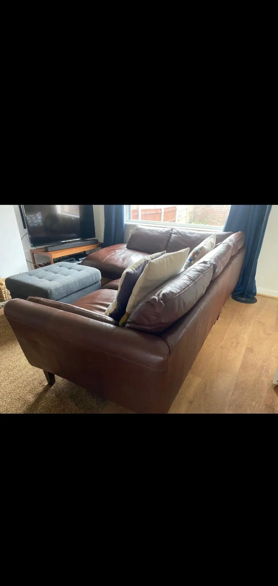 Laura Ashley Brown Sofa