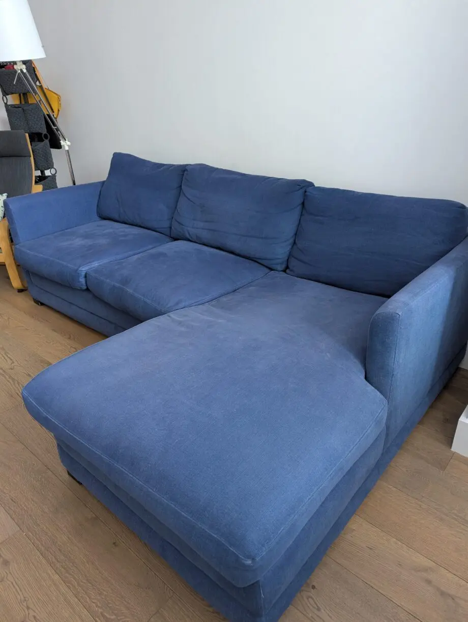 Sofa.com Aissa blue L shaped sofa bed