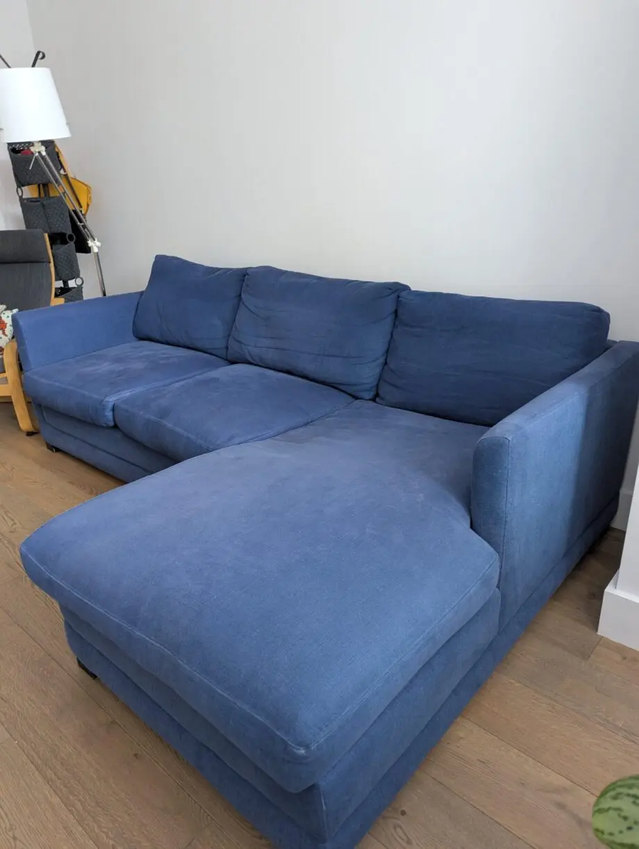 Sofa.com Aissa blue L shaped sofa bed