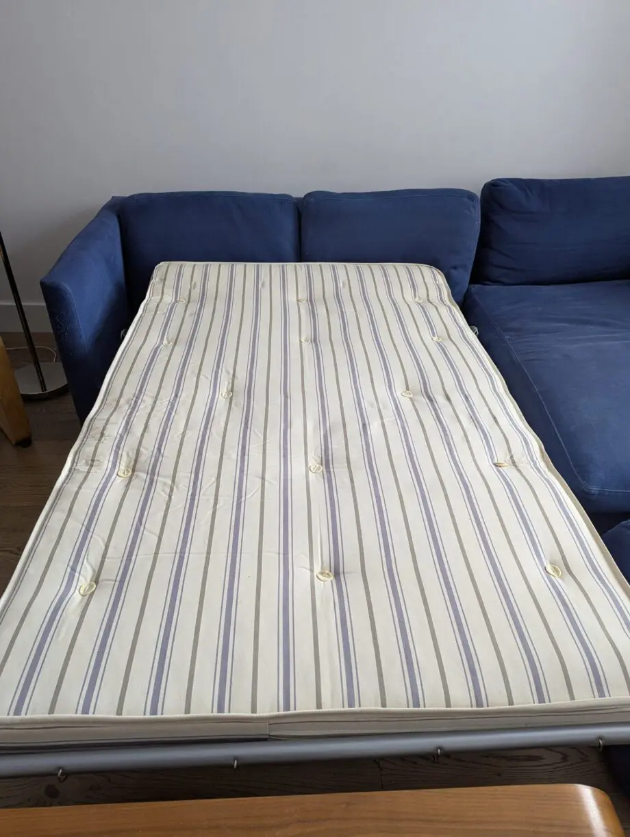Sofa.com Aissa blue L shaped sofa bed