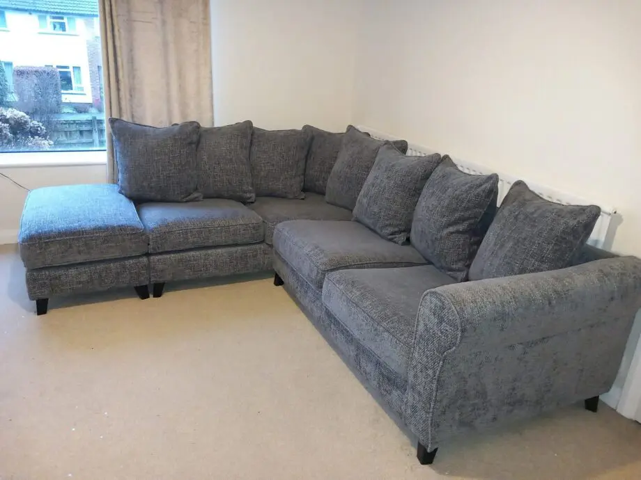 Grey left-hand corner couch