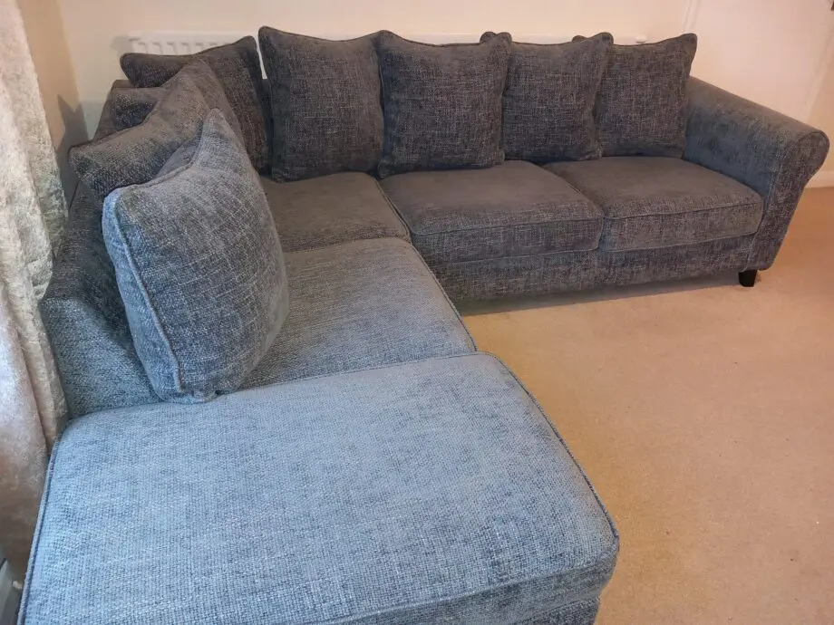 Grey left-hand corner couch