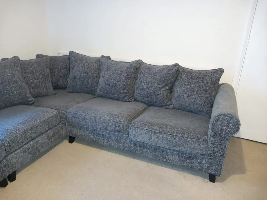 Grey left-hand corner couch