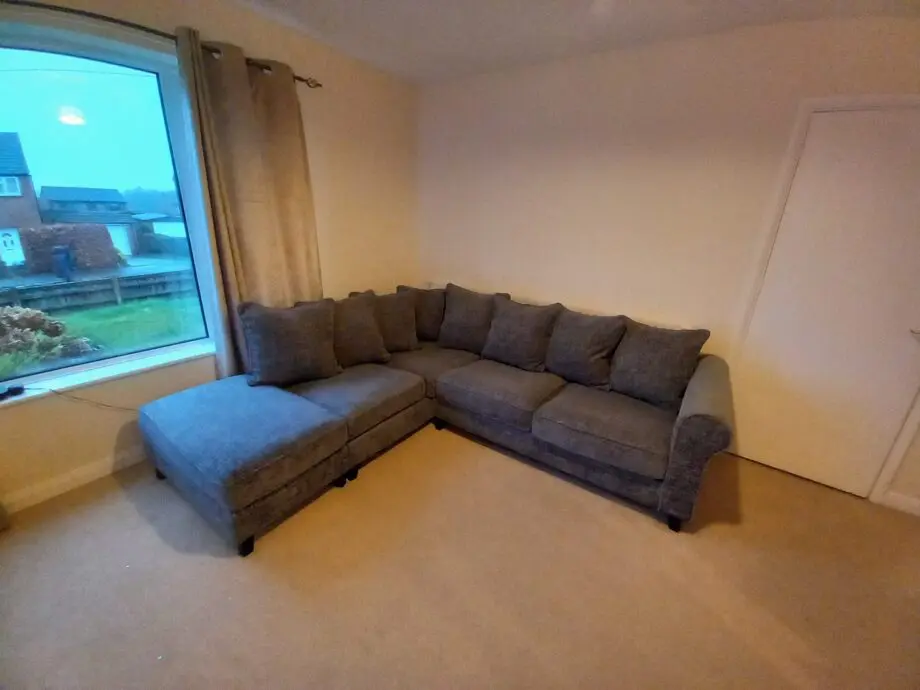 Grey left-hand corner couch