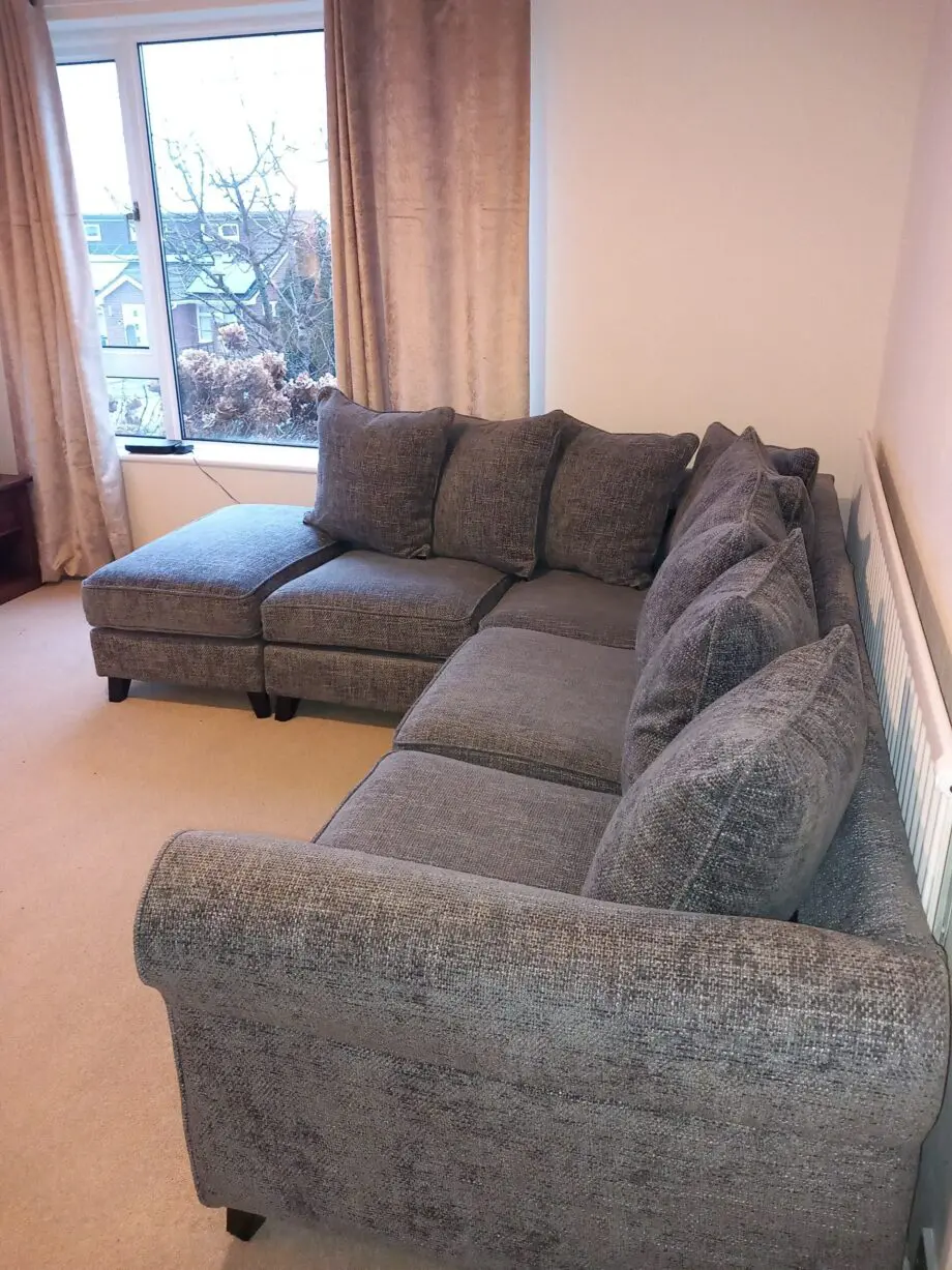 Grey left-hand corner couch