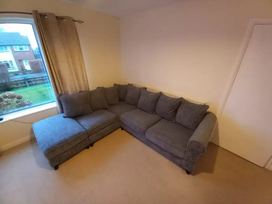 Grey left-hand corner couch