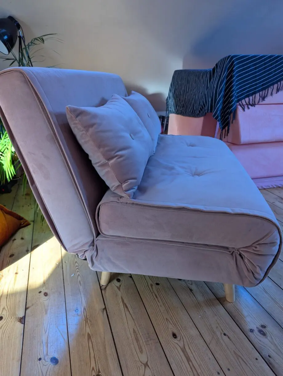 Made Haru Dusty Pink Sofa Bed