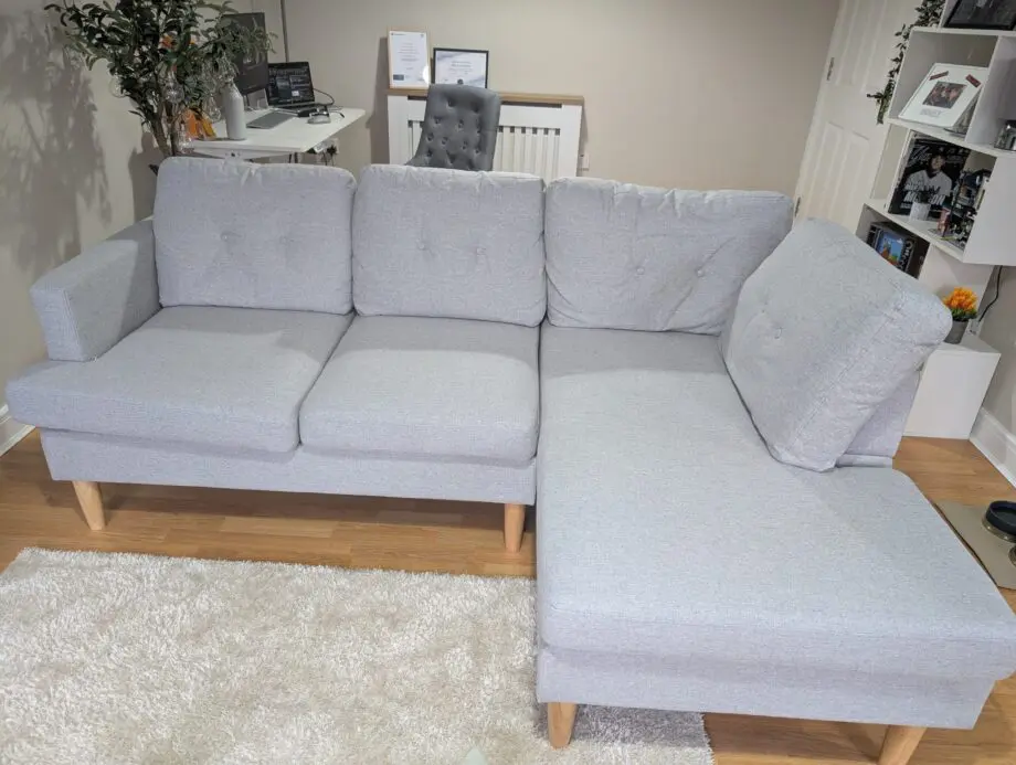 Grey 3 seater corner sofa