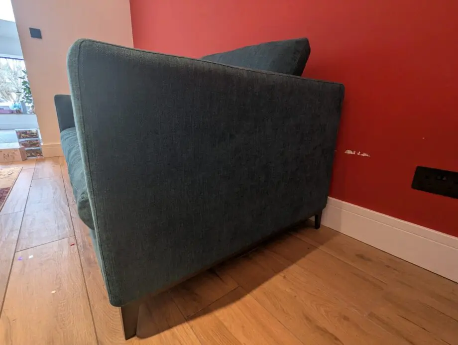 Camerich - Crescent Narrow Three Seat Sofa - Colour Peacock
