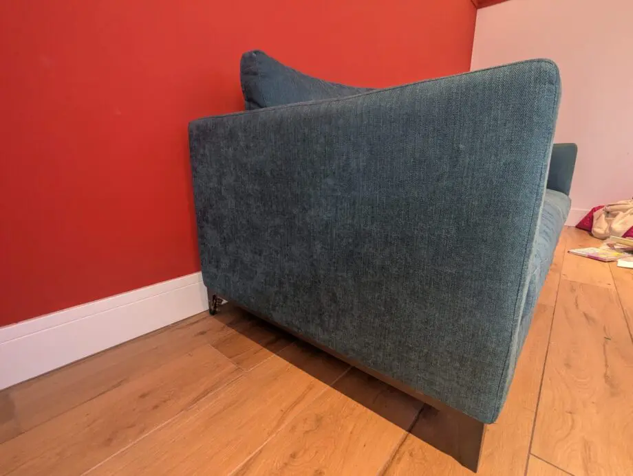 Camerich - Crescent Narrow Three Seat Sofa - Colour Peacock