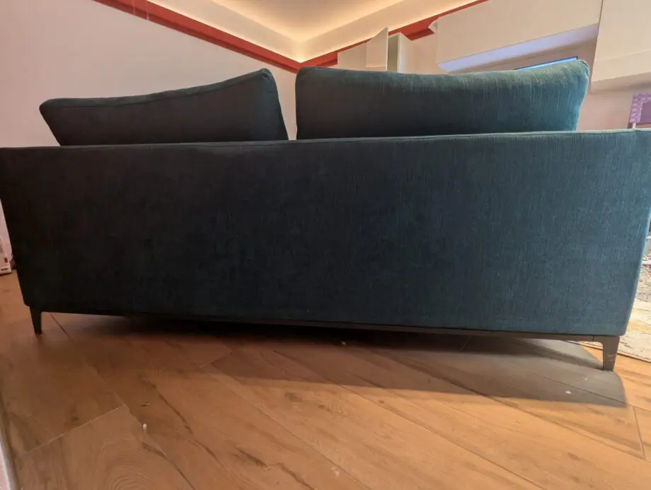 Camerich - Crescent Narrow Three Seat Sofa - Colour Peacock