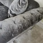 4 seater Chesterfield dfs sofa - dark grey