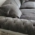 4 seater Chesterfield dfs sofa - dark grey