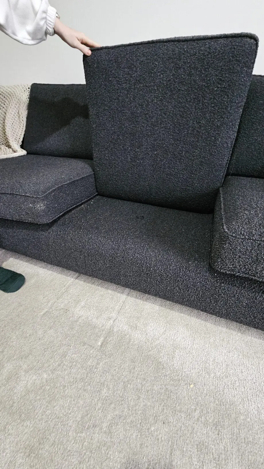 Colombia Snuggler Plus Corner Sofa in Black