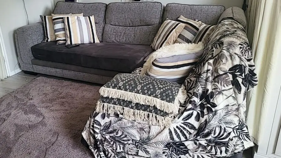 Great Corner Sofa slate grey
