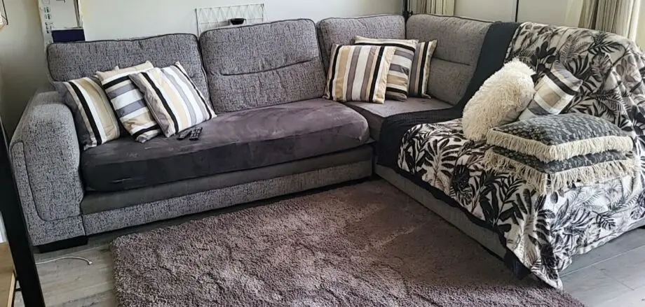 Great Corner Sofa slate grey