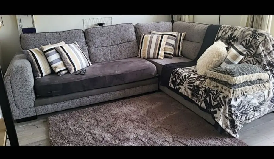 Great Corner Sofa slate grey