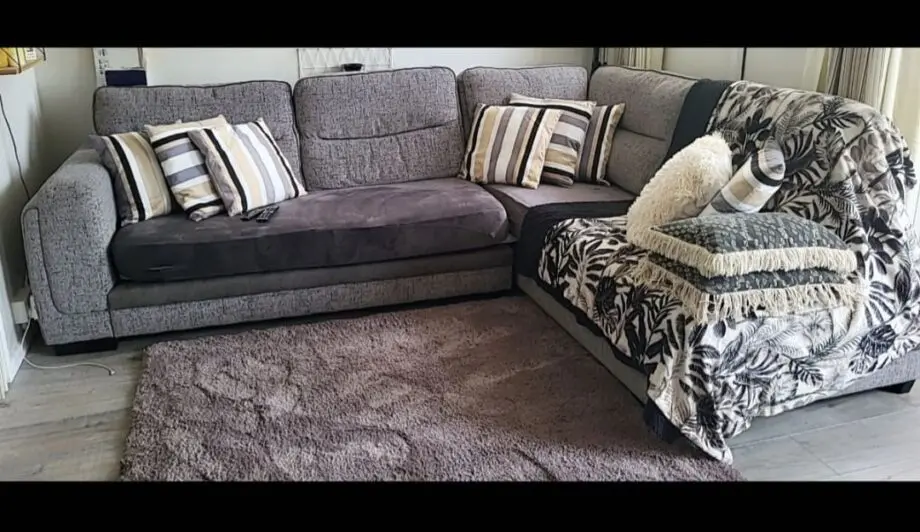 Great Corner Sofa slate grey