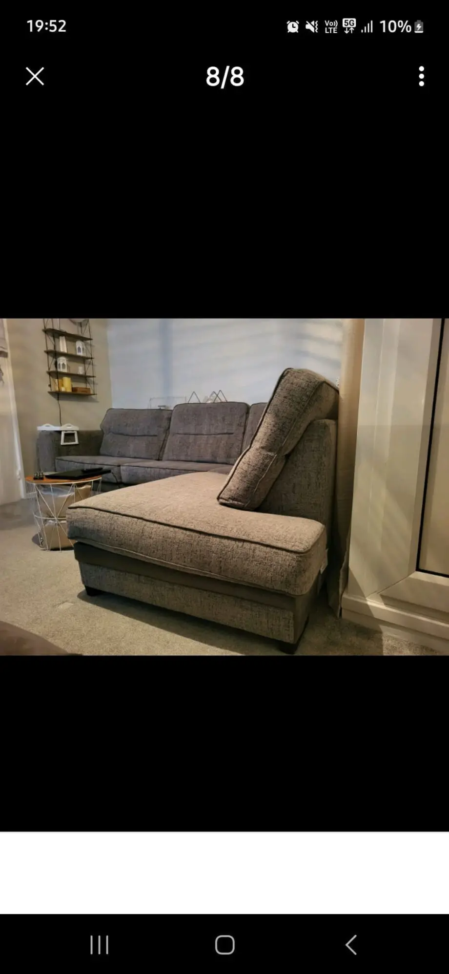 Great Corner Sofa slate grey