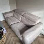 DFS 3 Seater Tahiti Sofa - Silver/Beige