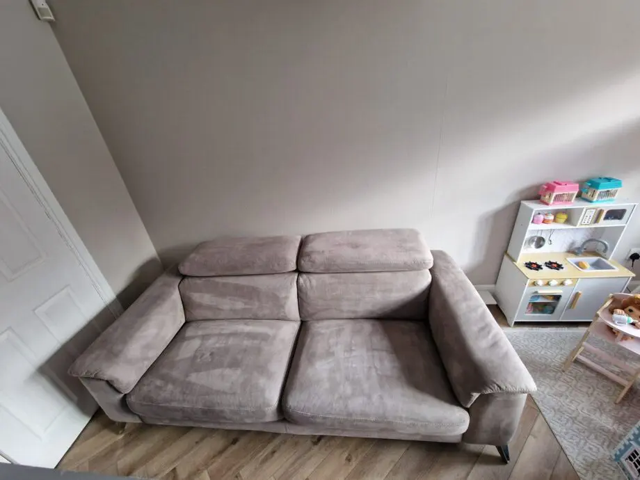 DFS 3 Seater Tahiti Sofa - Silver/Beige