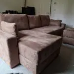 Mocca King size corner sofa bed in walnut shell from Sofabed Expert