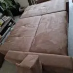Mocca King size corner sofa bed in walnut shell from Sofabed Expert