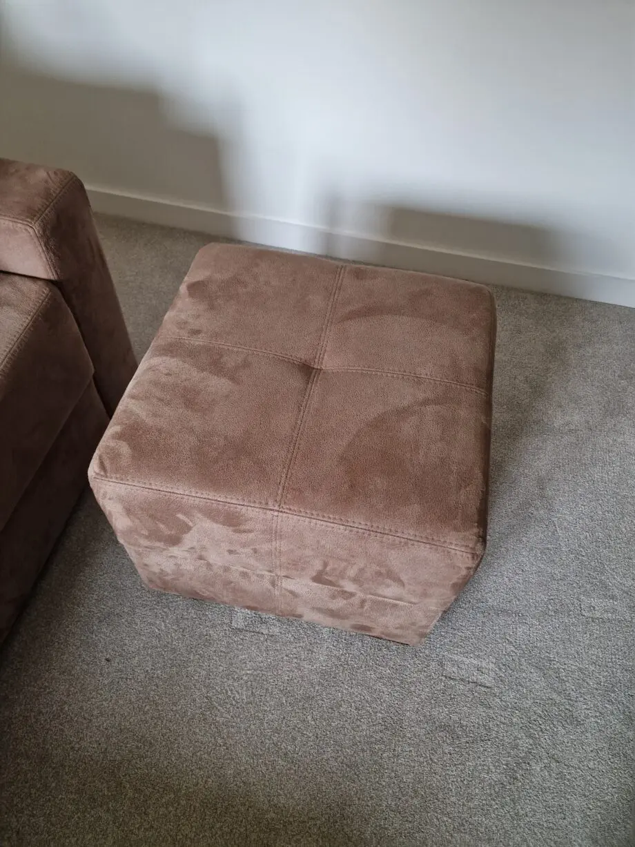 Mocca King size corner sofa bed in walnut shell from Sofabed Expert