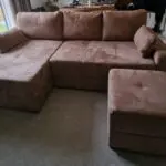Mocca King size corner sofa bed in walnut shell from Sofabed Expert