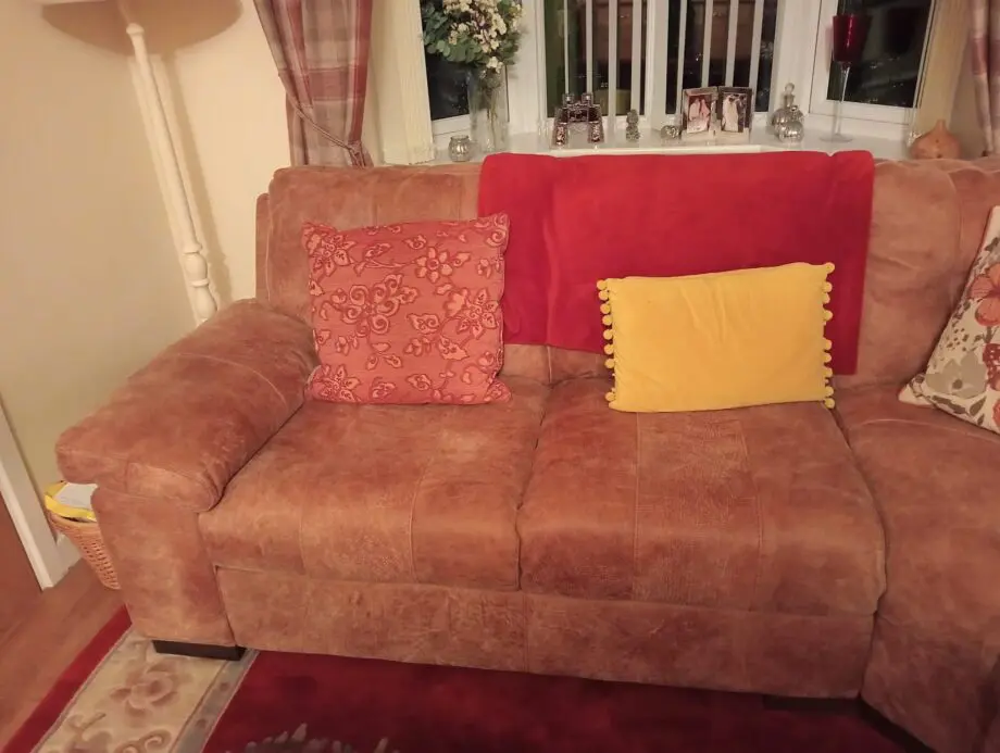 Burnam brown corner sofa