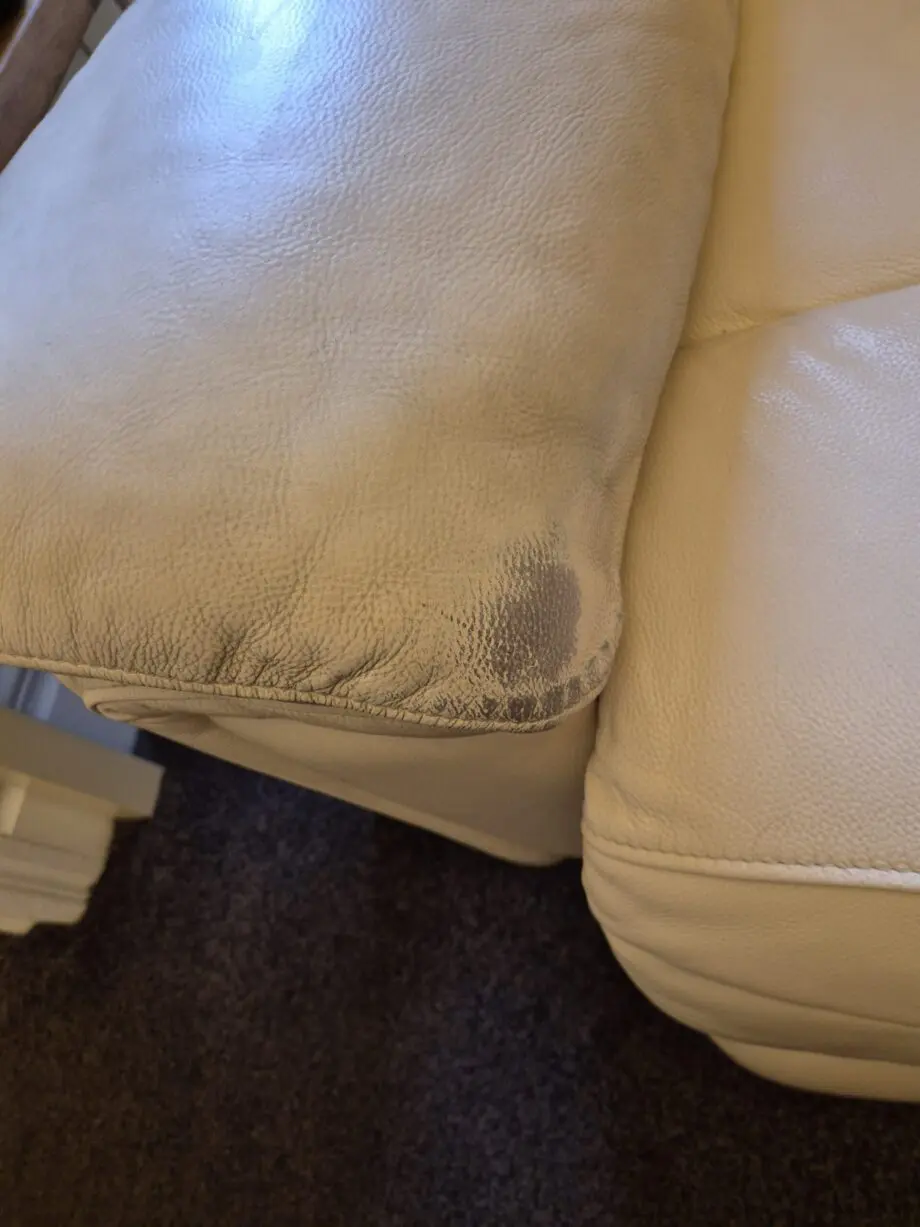 Leather 2 seater sofa and recliner chair