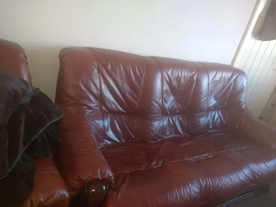 3 seated leather sofas