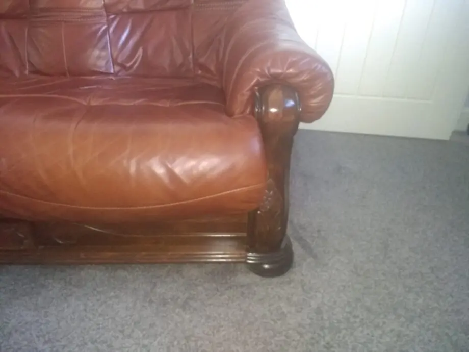 3 seated leather sofas